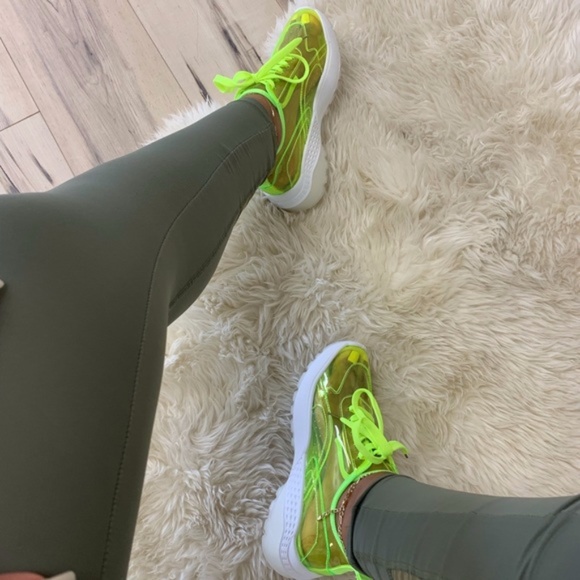 Shoes Highlighter Clear Neon Yellow Sneaker Poshmark